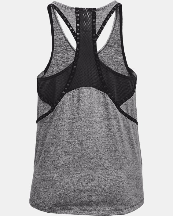 Women's UA Knockout Mesh Back Tank in Gray image number 5